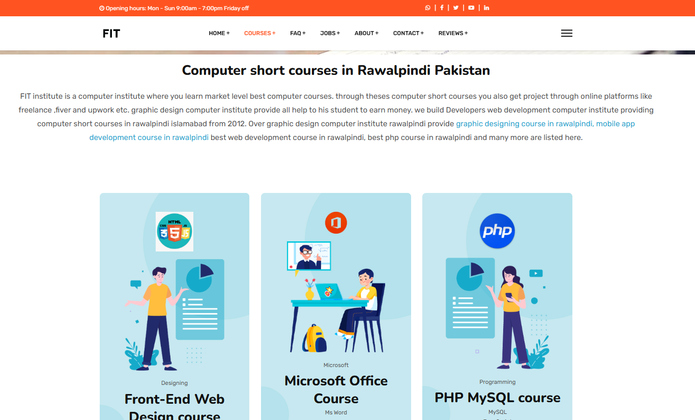 Future IT Technology web application